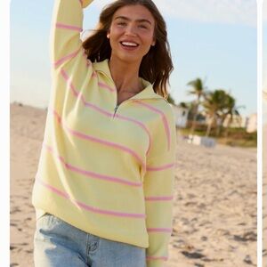 Pink Lily Soft Yellow Knit Sweater